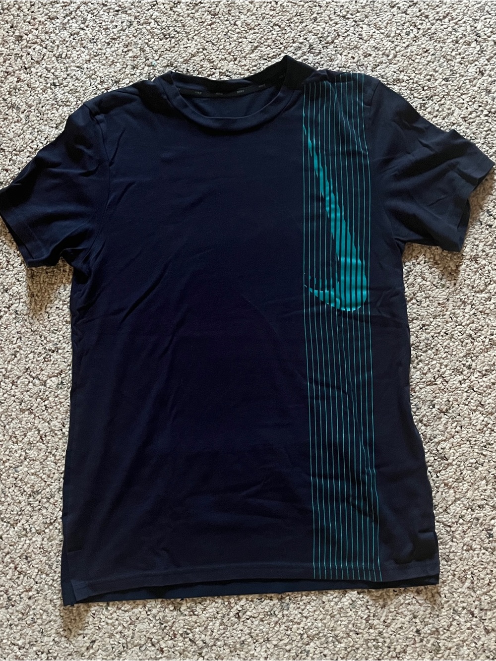 Nike Shirt Dri-Fit Standard Fit Navy Blue Men’s Size: Medium